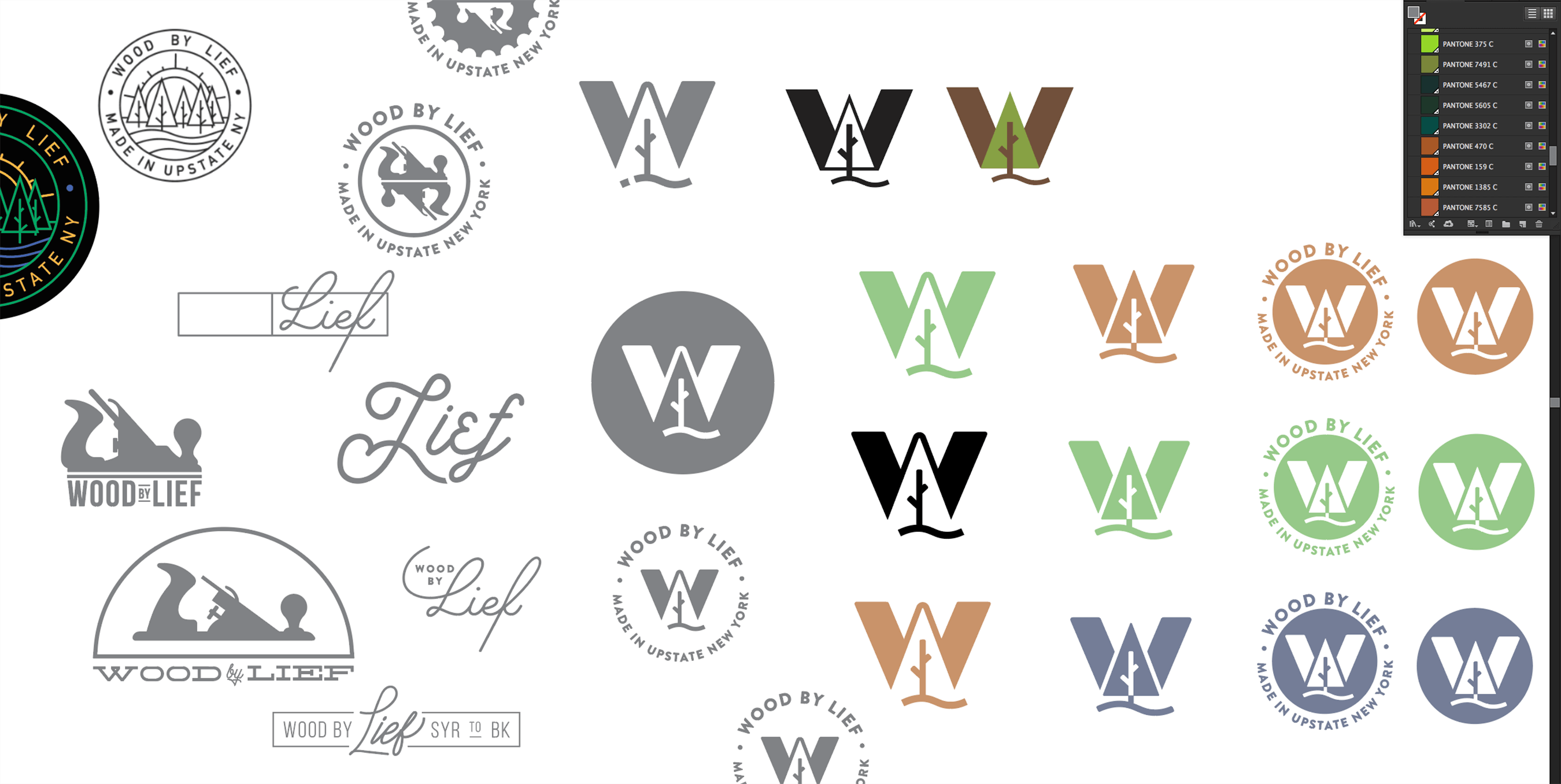 Wood By Lief Logo Development