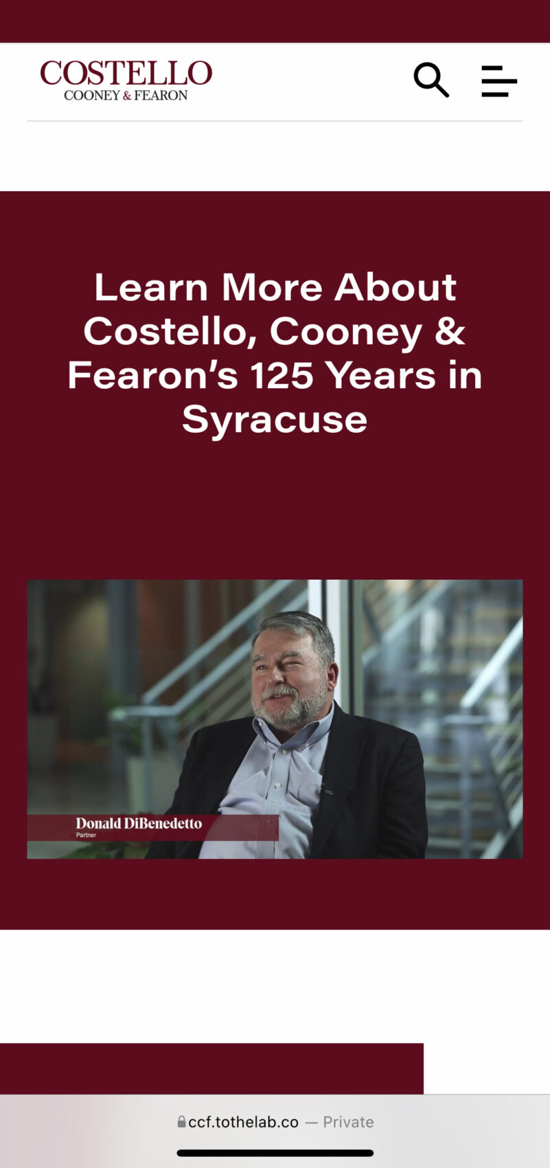 Company News - Costello, Cooney & Fearon, PLLC