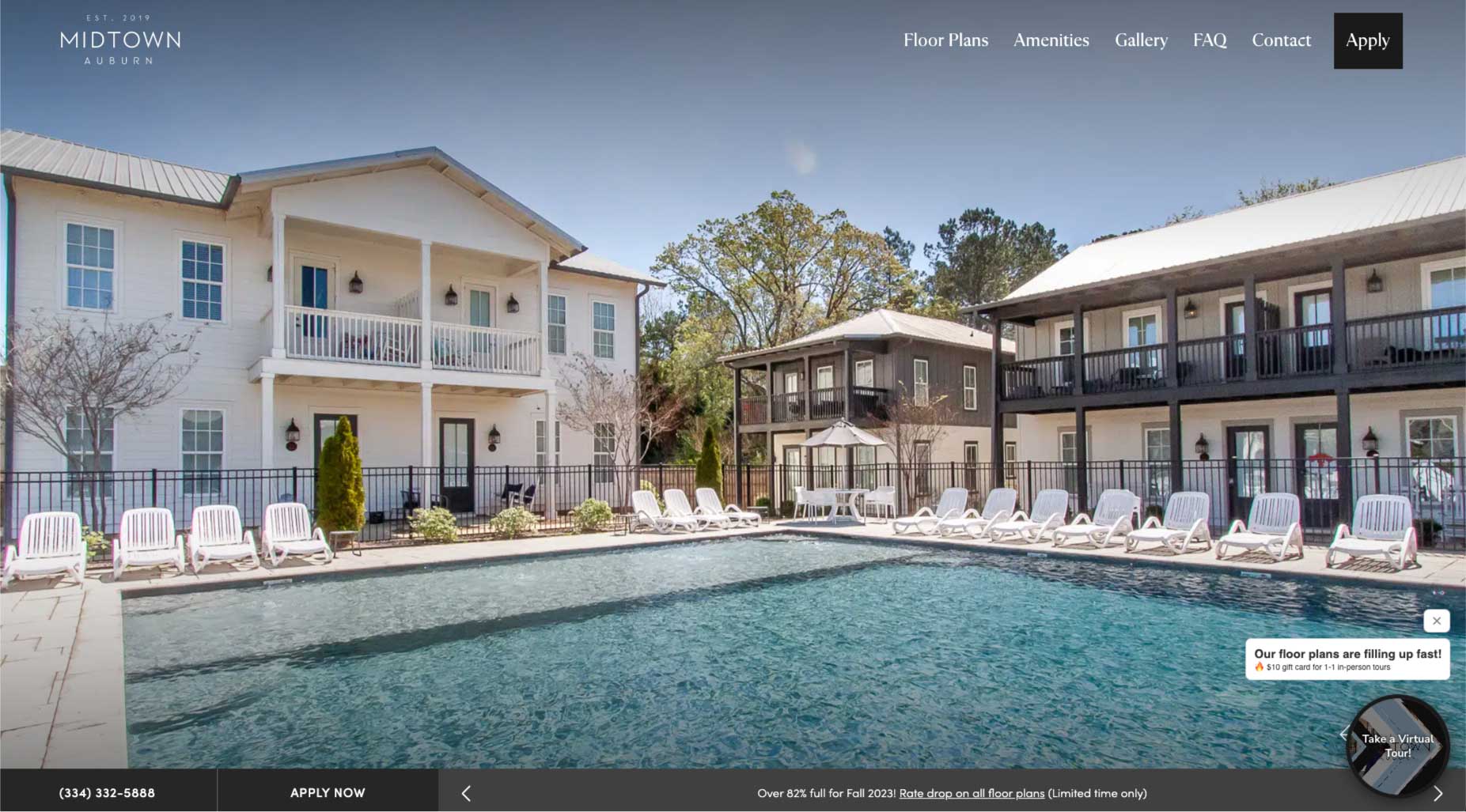 Midtown Auburn home page design